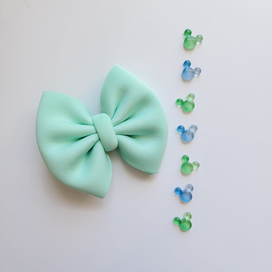 Mint Puffy Classic Bow