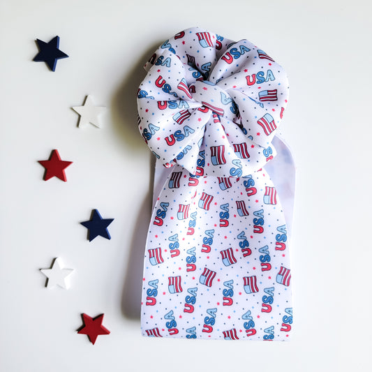 USA Puffy Messy Bow