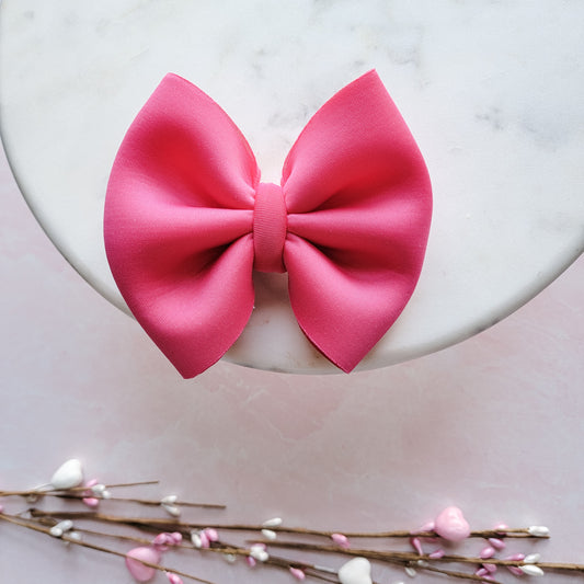 Perfectly Pink Puffy Classic Bow