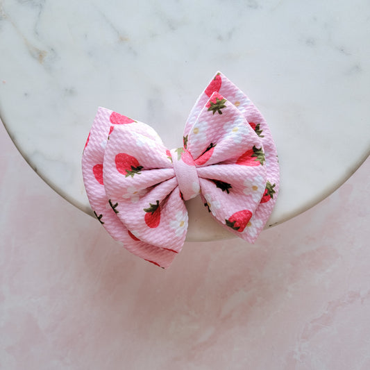 Strawberries Double Bow