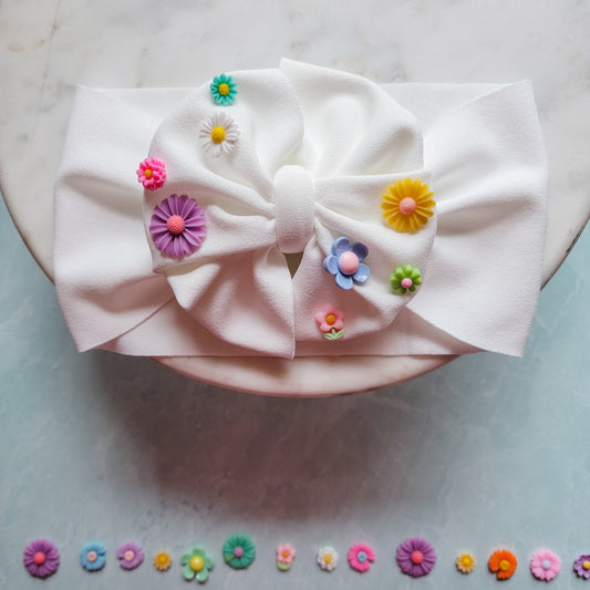 Flower Power Messy Bow