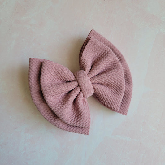 Mauve Double Bow