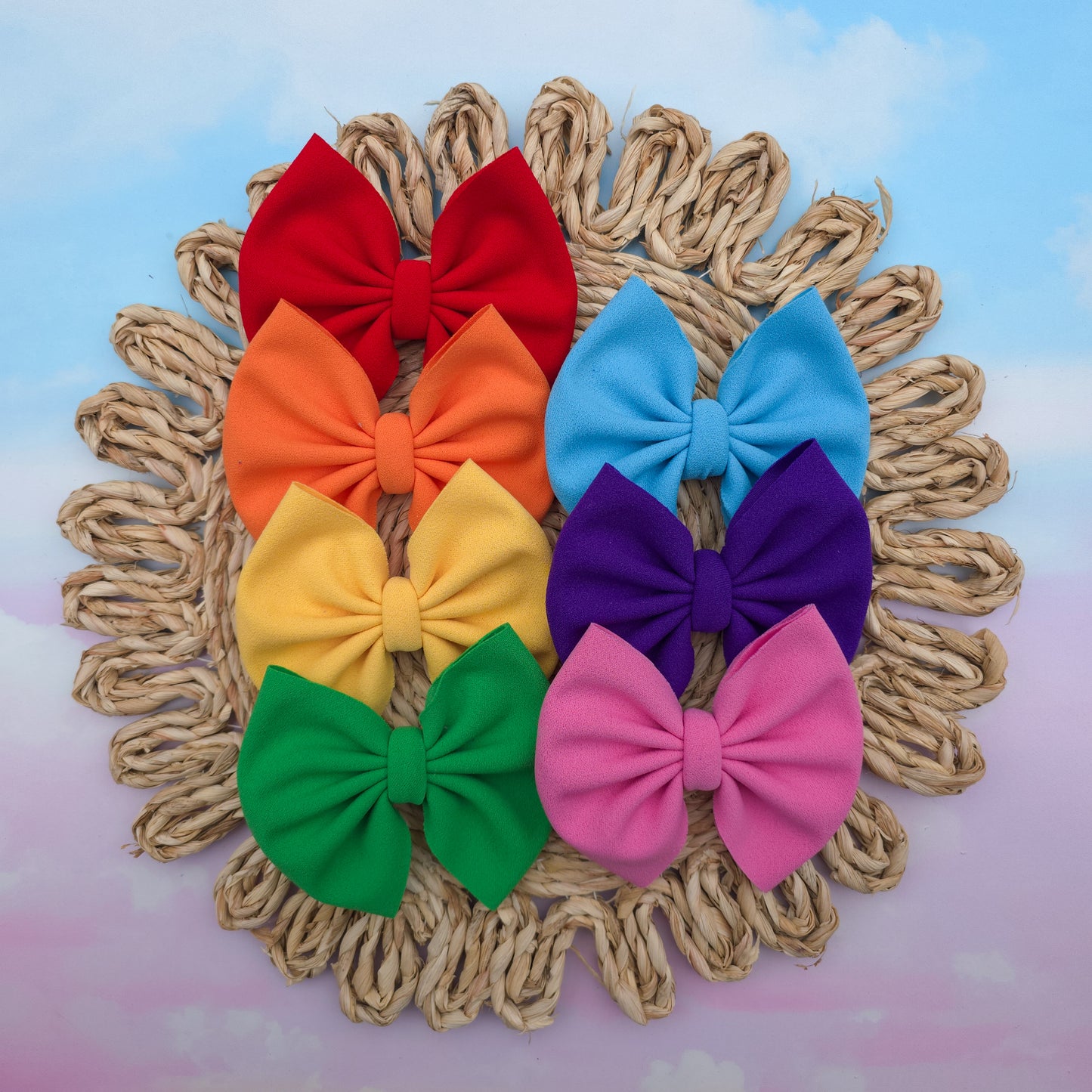 Rainbow Bundle Classic Bow READY TO SHIP