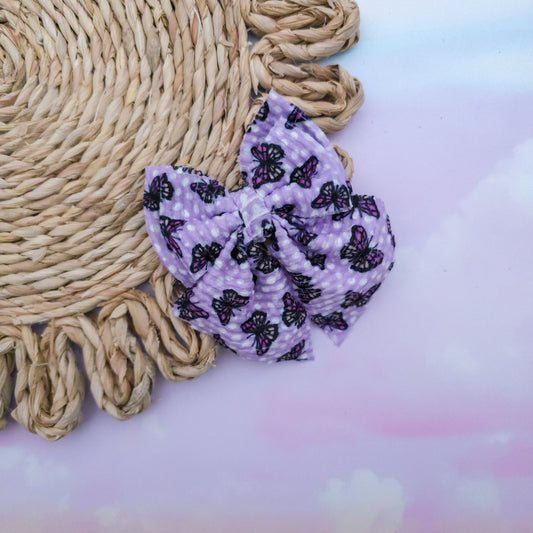 Purple Butterflies Double Sailor