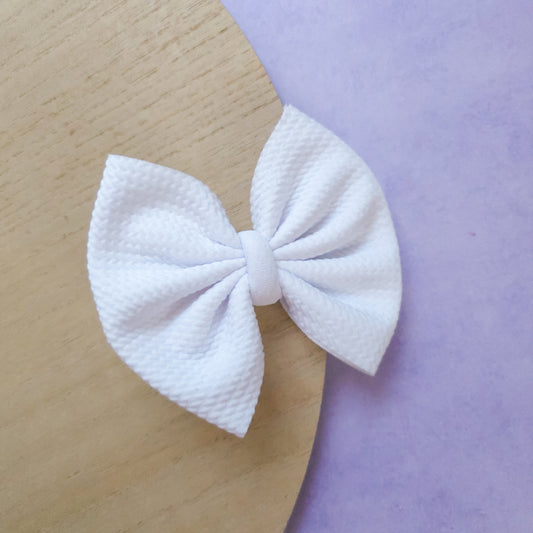 White Classic Bow