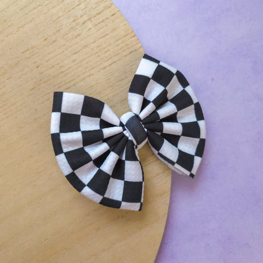 Checkered Classic Bow