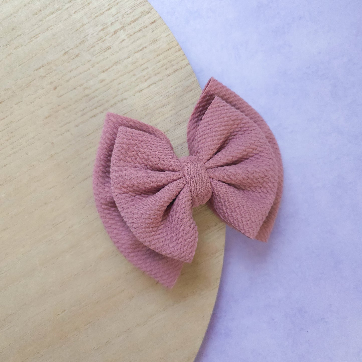 Dusty Rose Double Bow
