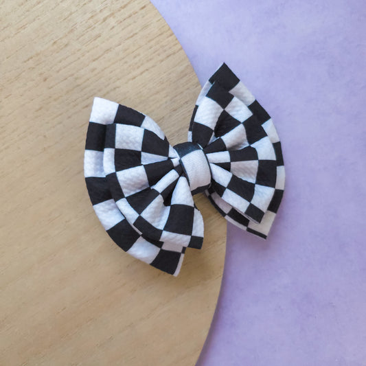 Checkered Double Bow