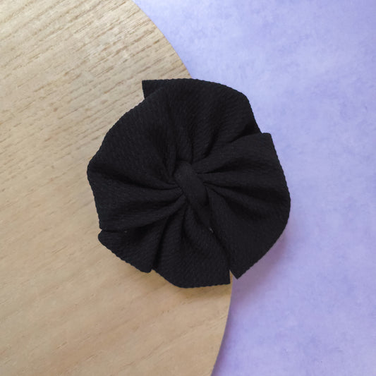 Black Messy Bow
