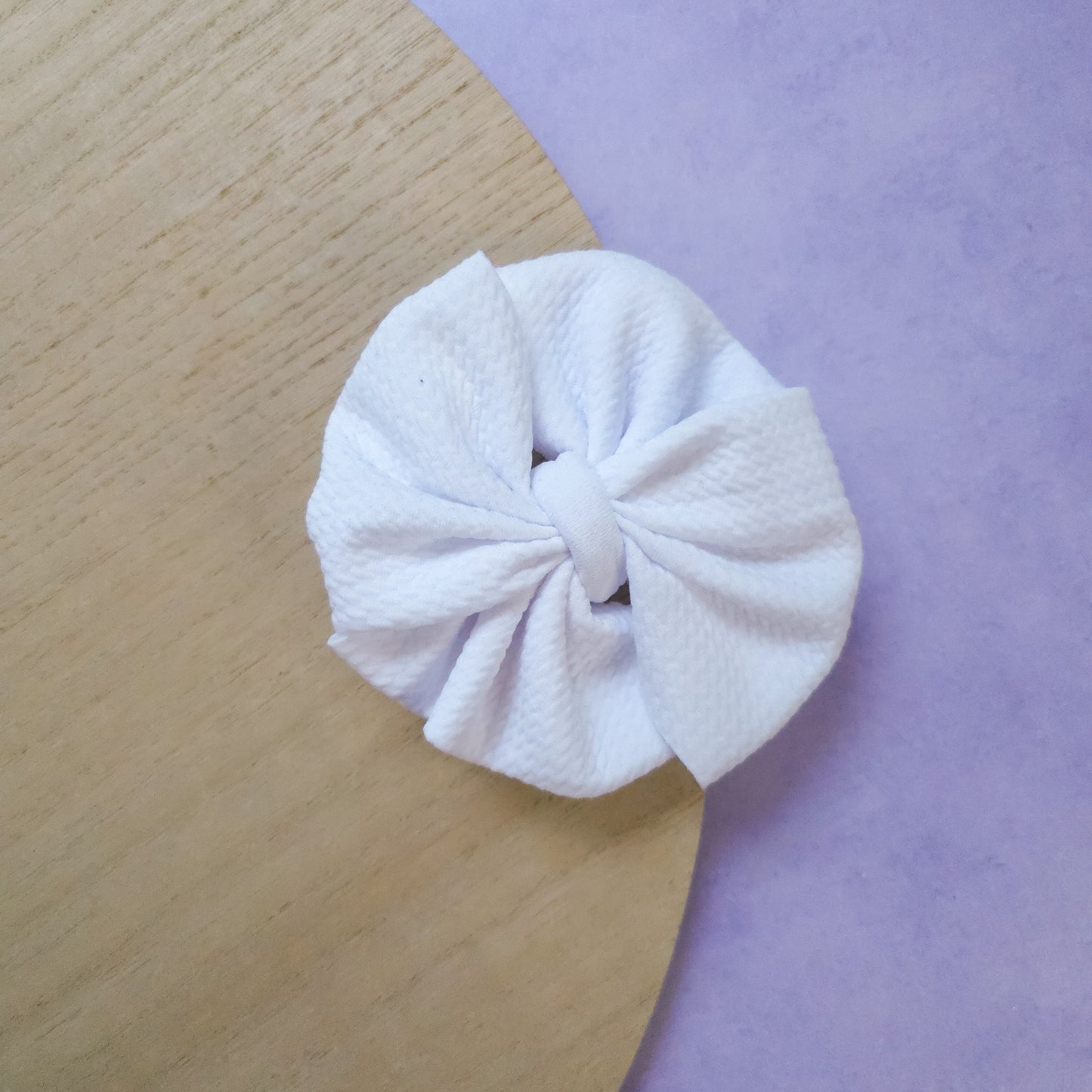 White Messy Bow