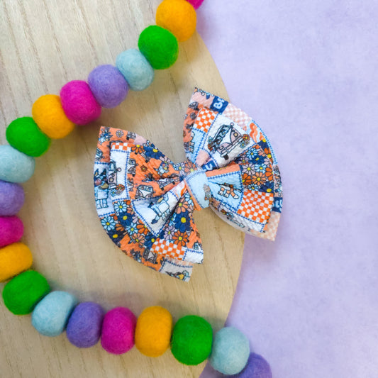 Blue Dog Double Bow