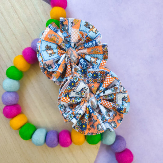 Blue Dog Ruffle Piggies