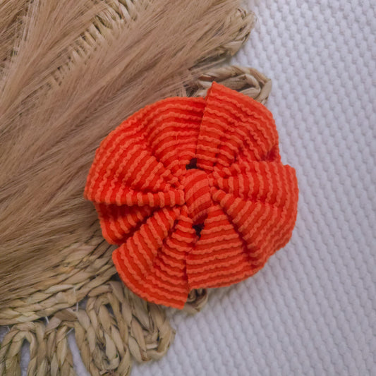 Orange Messy Bow