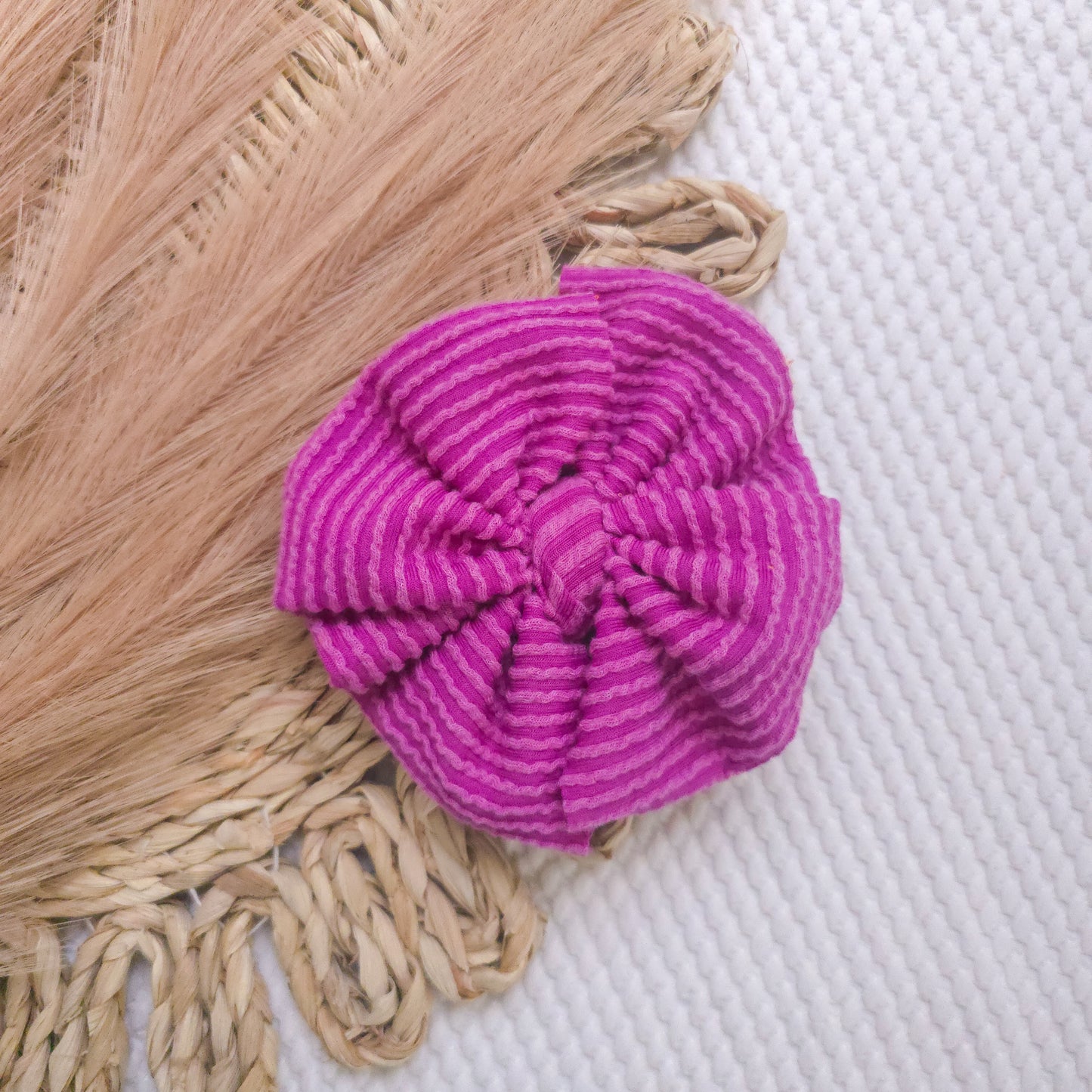 Magenta Messy Bow