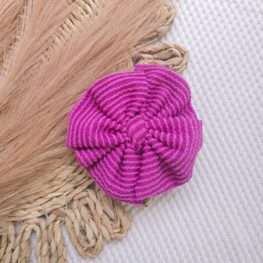 Magenta Messy Bow