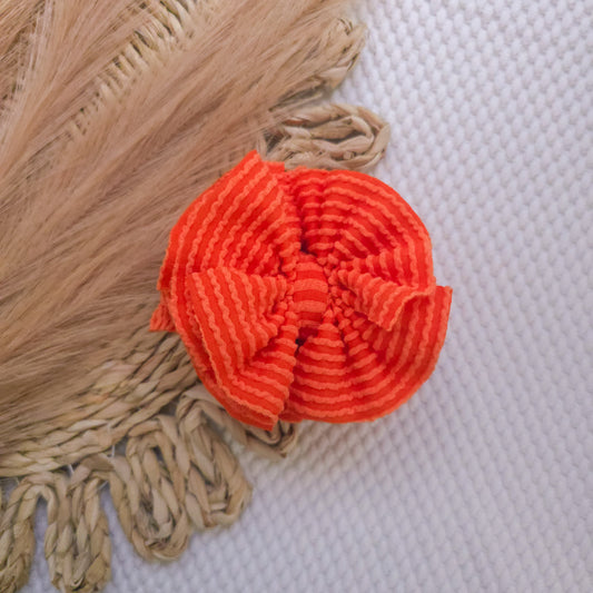 Orange Ruffle Bow