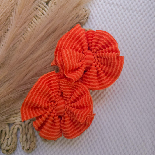Orange Ruffle Piggies