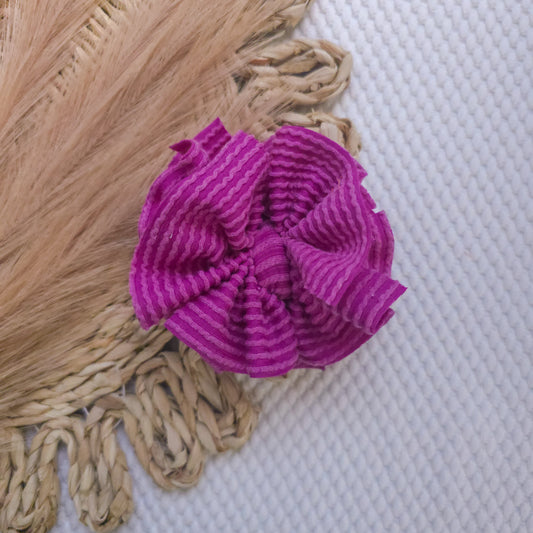 Magenta Ruffle Bow