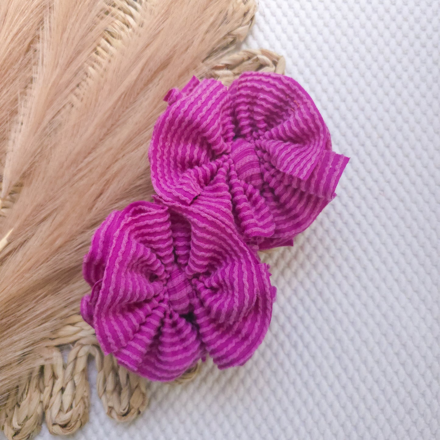 Magenta Ruffle Piggies