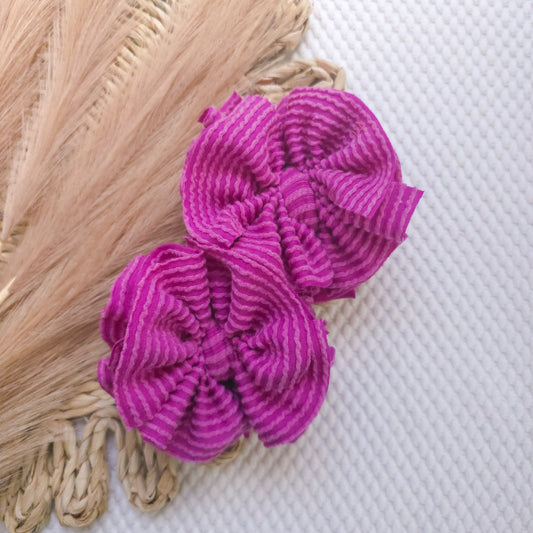 Magenta Ruffle Piggies