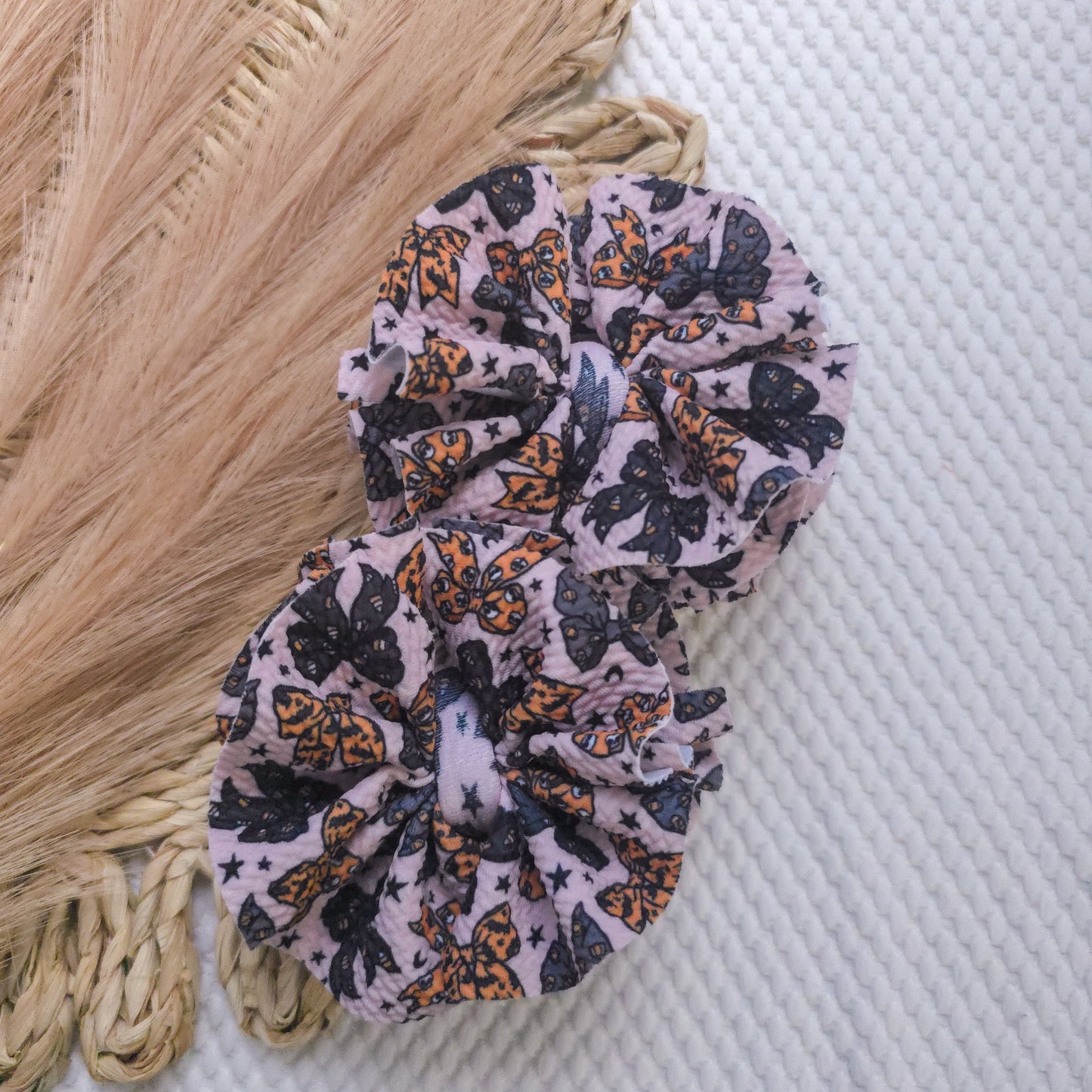 Halloween Bows Ruffle Piggies