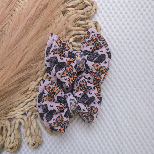 Halloween Bows Double Piggies