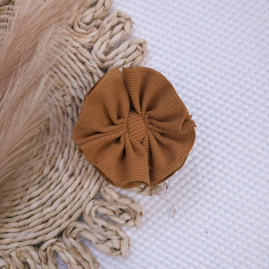 Mustard Corduroy Ruffle Bow