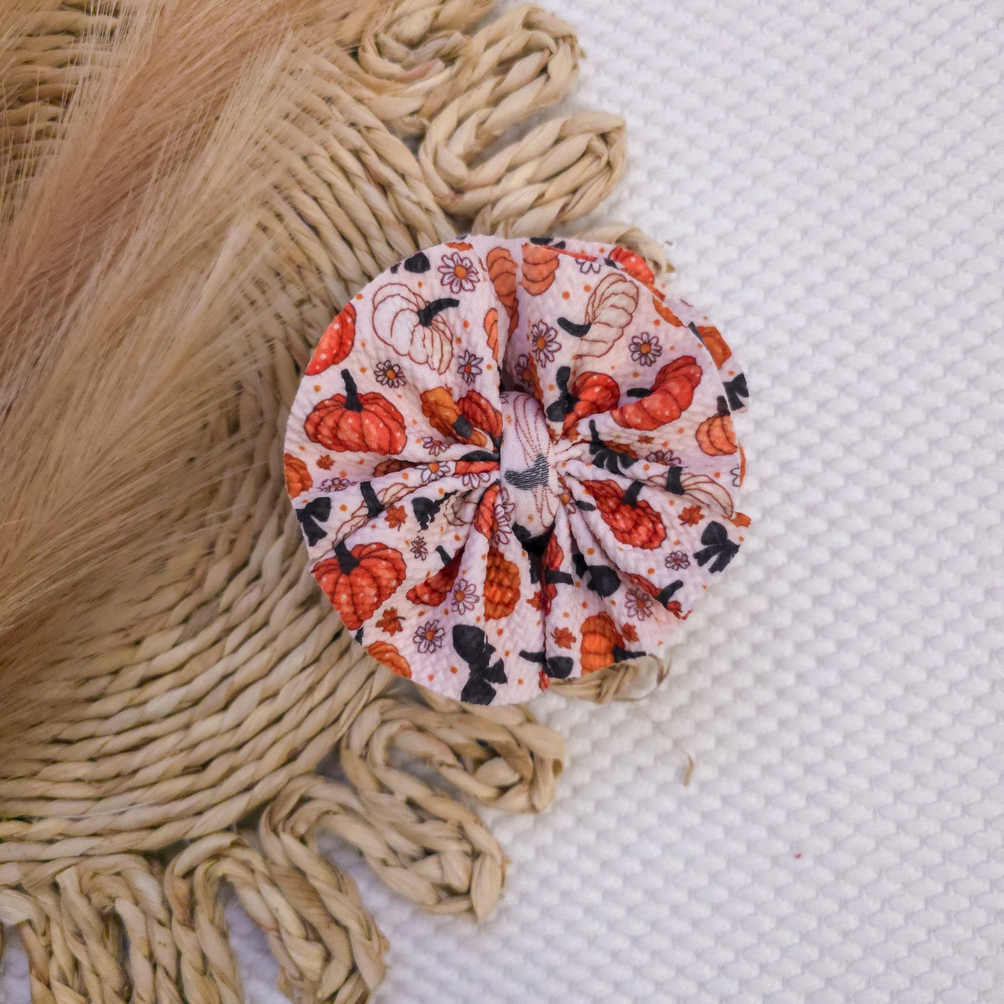 Pumpkins Ruffle Bow