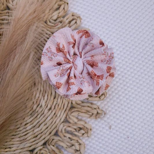 Neutral Bows Ruffle Bow