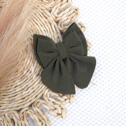 Olive Corduroy Double Sailor