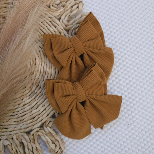 Mustard Corduroy Double Sailor Piggies