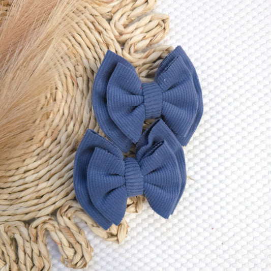 Denim Corduroy Double Piggies