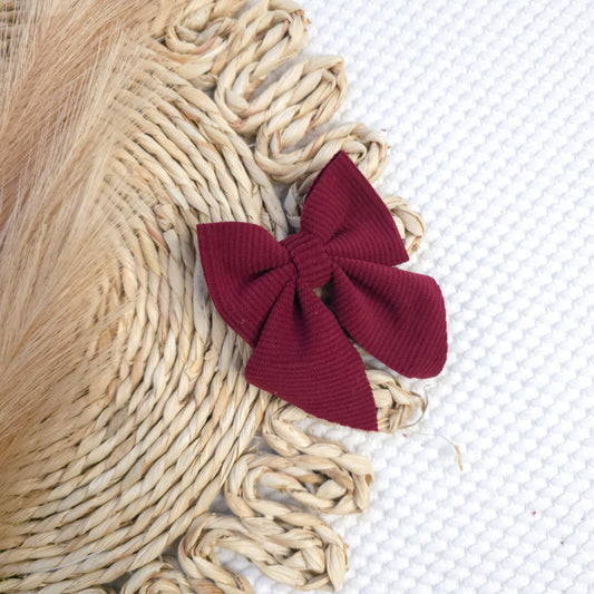 Burgundy Corduroy Sailor Mini