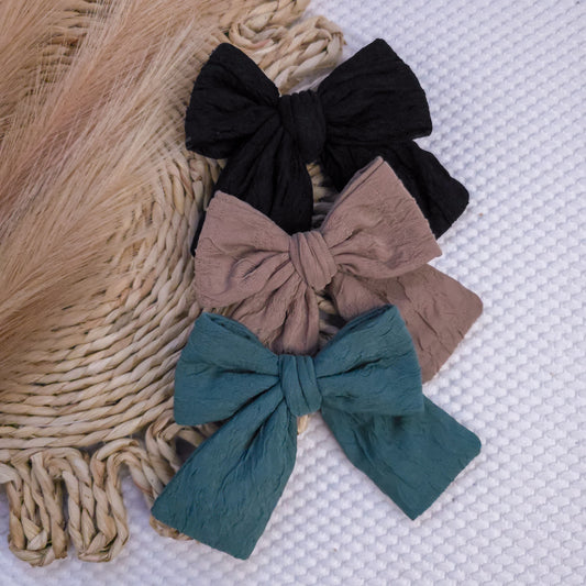 Fall Neutrals Oversize Pinwheel Bow Set