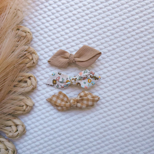 Fall Knotted Bow Set