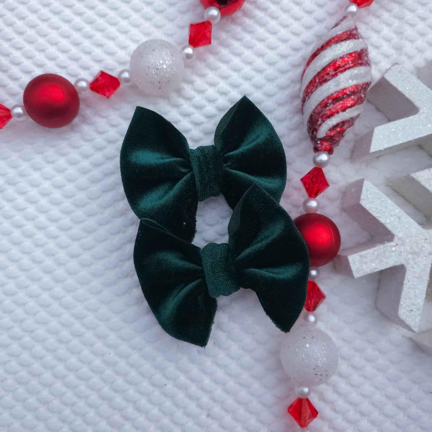 Hunter Green Velvet Piggies