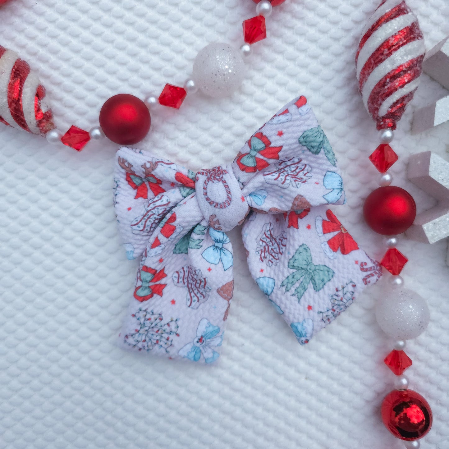 Christmas Character Bows Oversize Pinwheel Bow