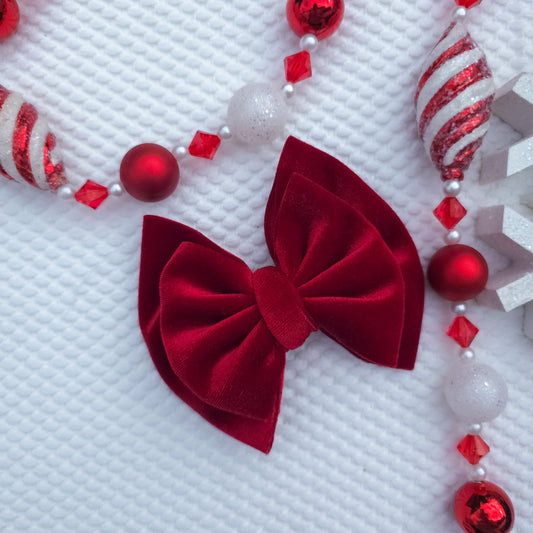 Red Velvet Double Bow