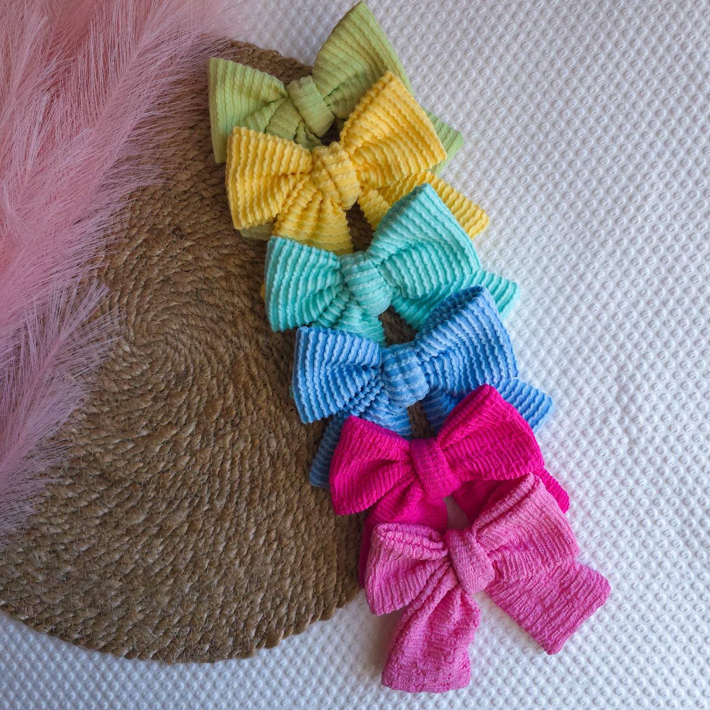 Spring Oversize Pinwheel Bow Set