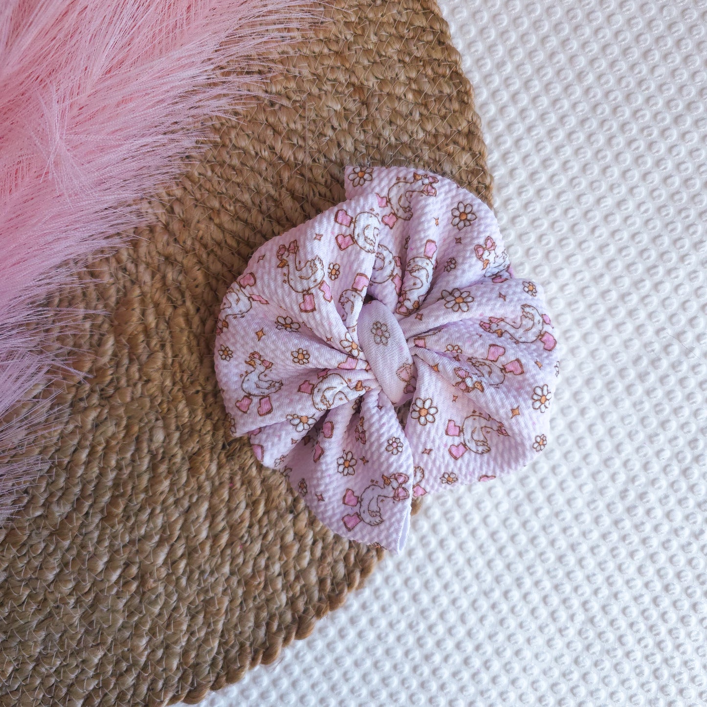 Spring Goose Messy Bow