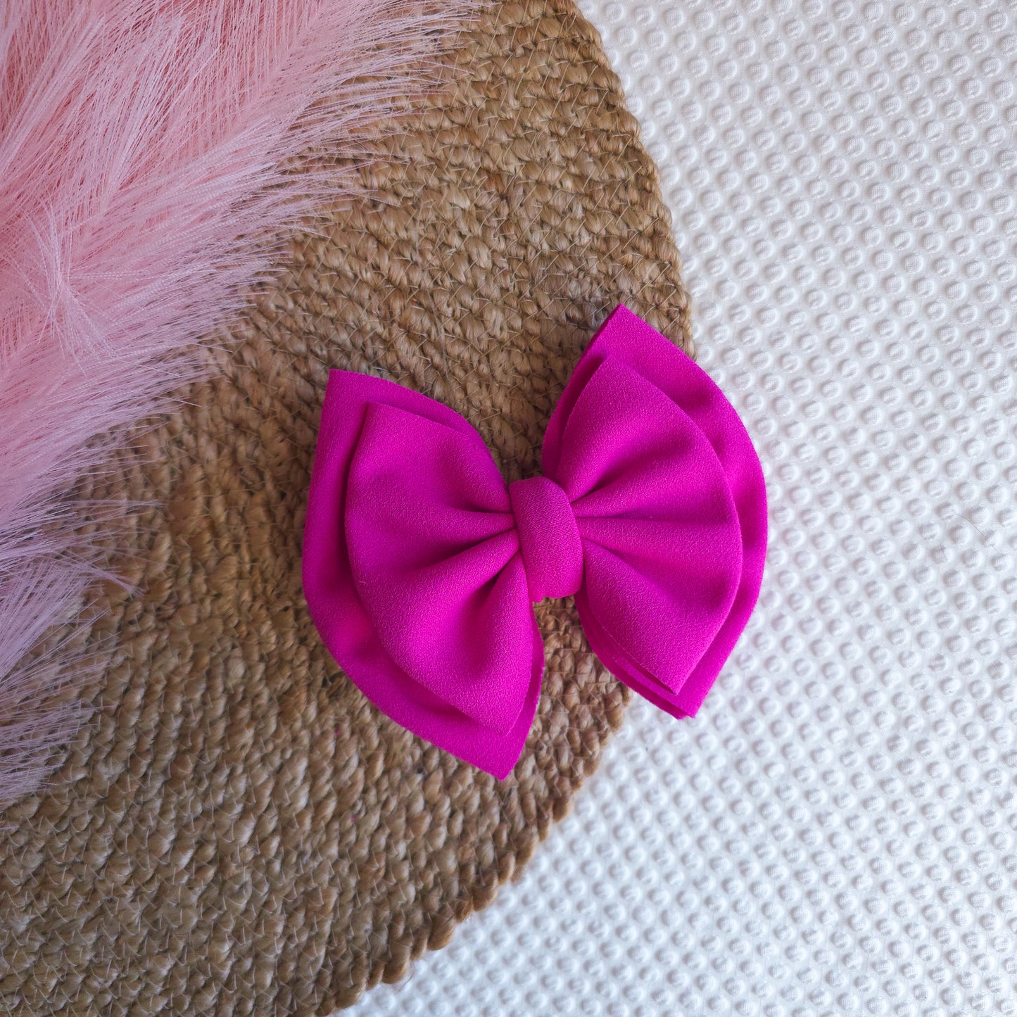 Pink Flamingo Double Bow