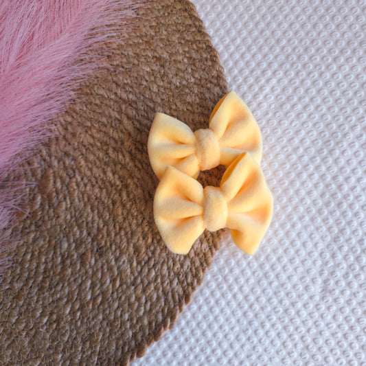 Banana Yellow Velvet Piggies