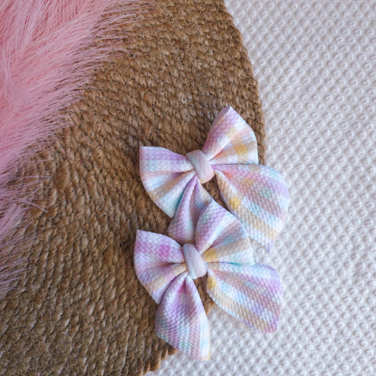 Pastel Gingham Sailor Piggies