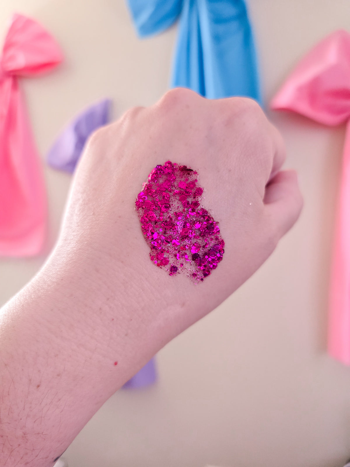 Fuchsia Hair Glitter
