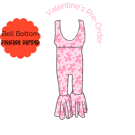 Balloon Dog Bell Bottom Pinafore Romper PRE-ORDER