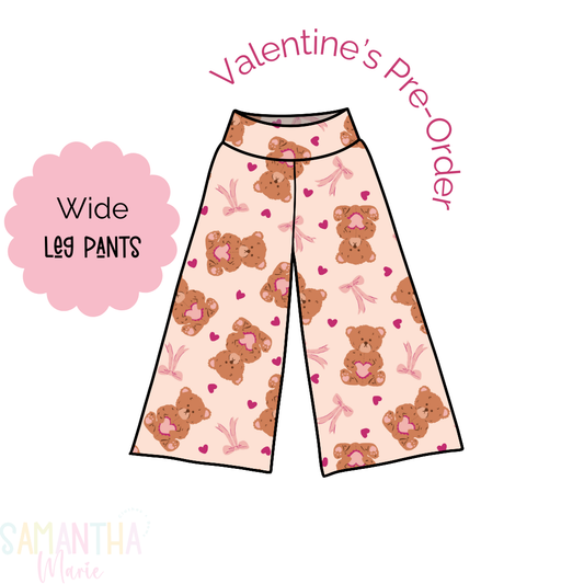 Teddy Bears Wide Leg Pants PRE-ORDER