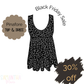 Black Leopard Pinafore Top/Dress