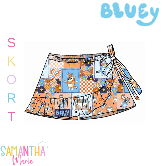 Blue Dog Skort