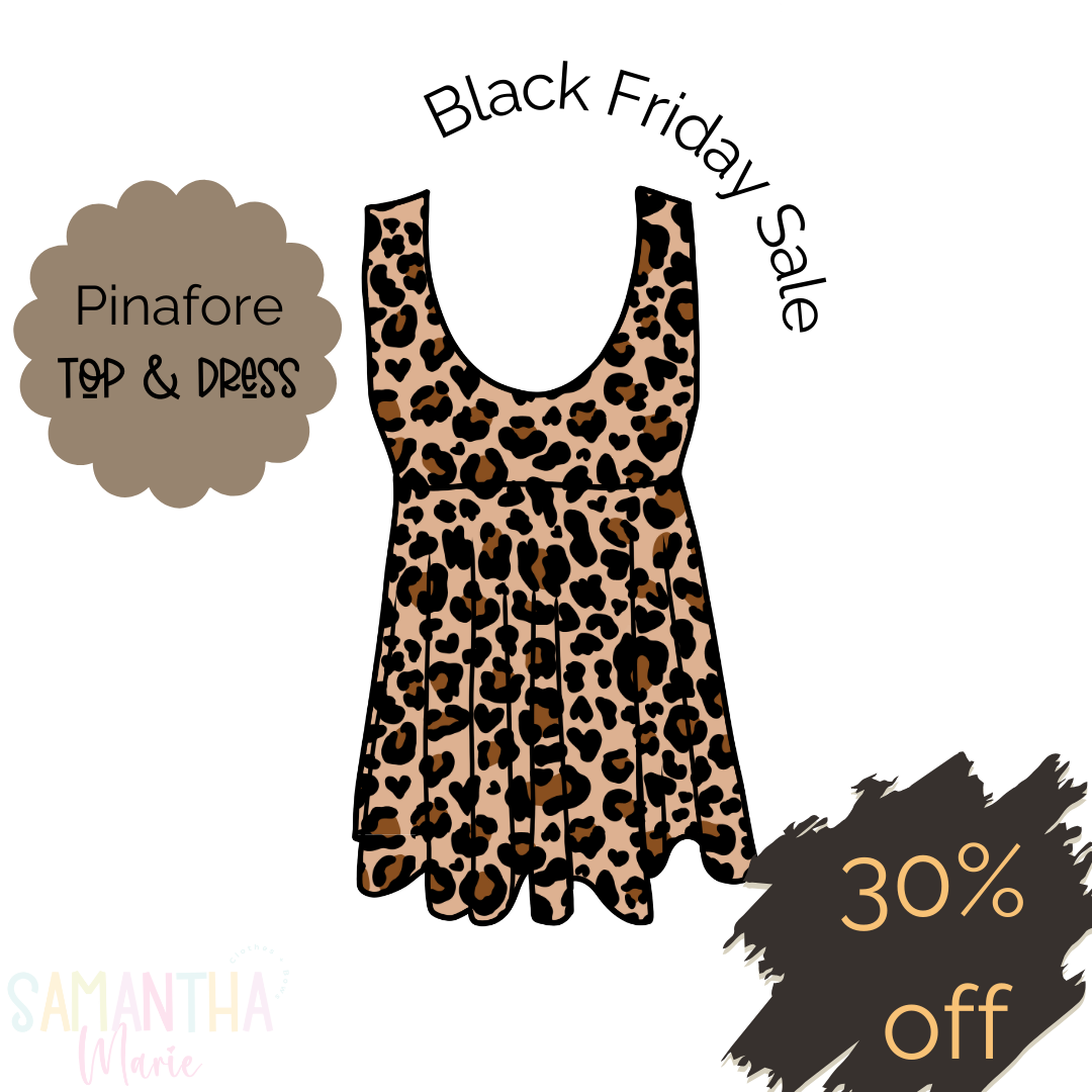 Brown Leopard Pinafore Top/Dress