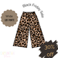 Brown Leopard Wide Leg Pants